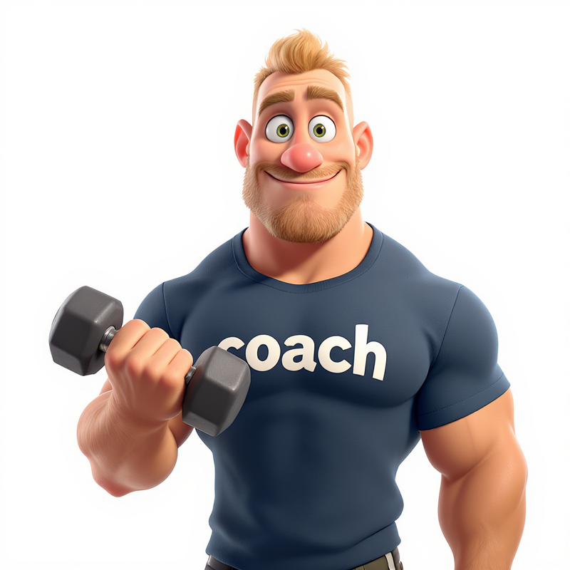 Personaje 3D de Coach Fitness